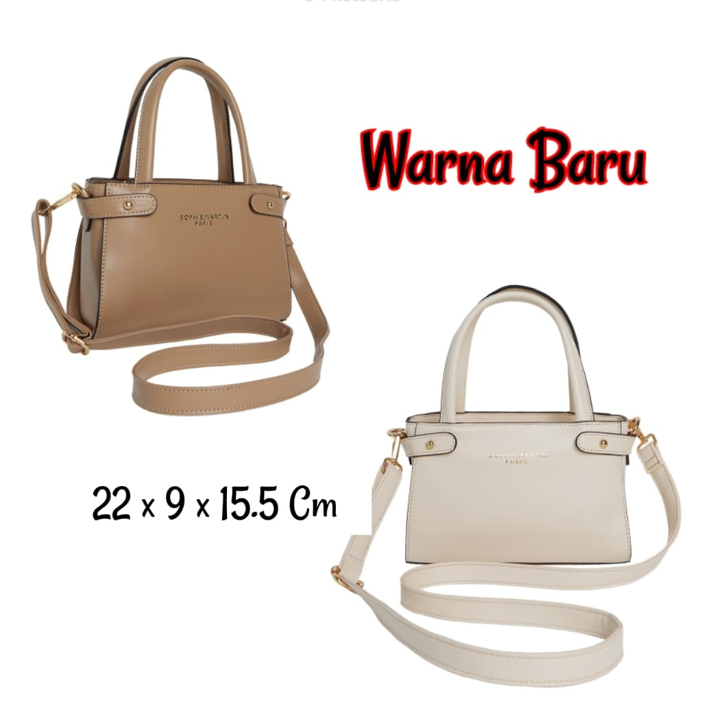 TAS SELEMPANG WANITA BRUNBRUN PARIS TAS DE PLAT MINI TOTE BLACK = OBREY NEW