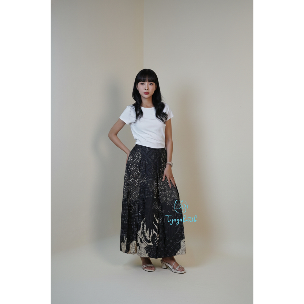 Rok Batik Panjang Wanita Batik Tyaga 0241 Model Kulot Lebar Bawahan Etnik Premium