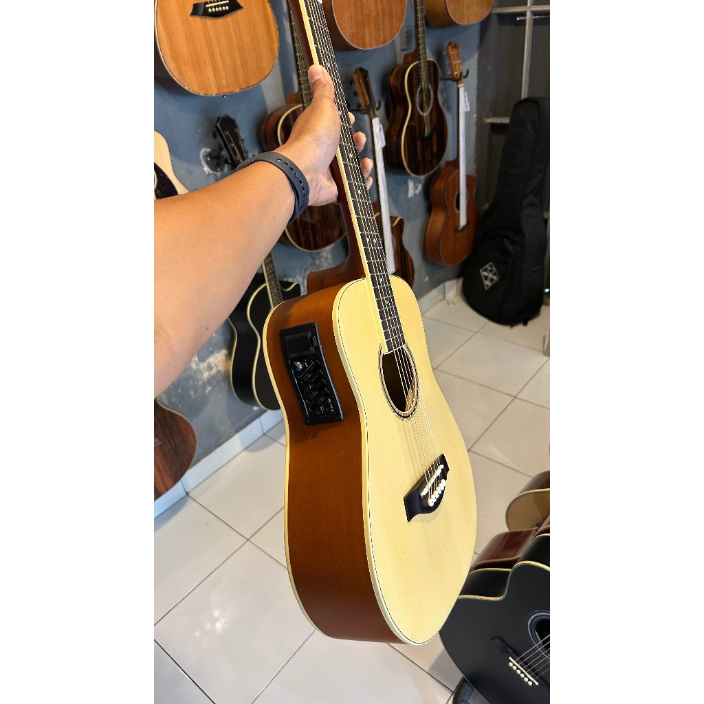 Gitar Akustik Elektrik 3/4, Gitar 3/4, Gitar Tanam besi, Gitar elektrik spul, gitar 3/4 Good quality