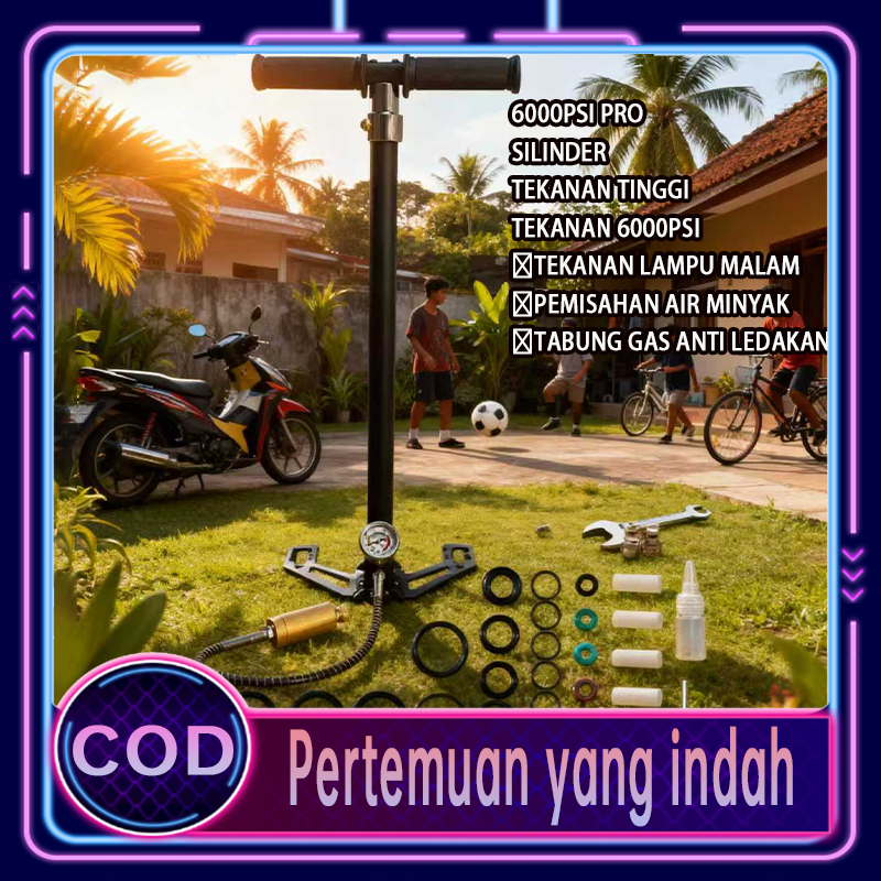 {Rumah Xiaomi}POMPA BARRACUDA 4 STAGE STAINLES STEEL MANOMETER 6000 PSI / Pompa pressure Guage 6000p