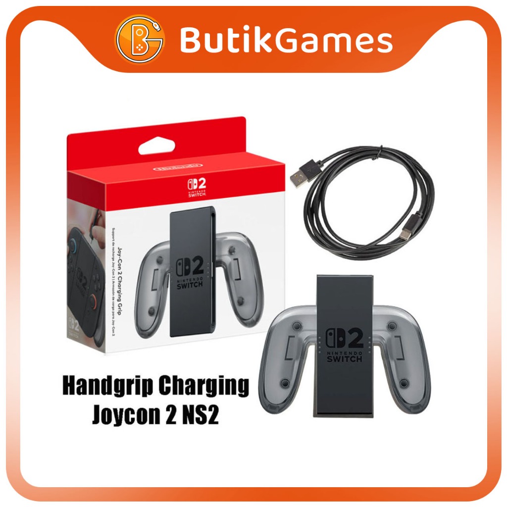 Charging Charger Grip Hand Grip HandGrip Joy Con JoyCon Nintendo Switch 2 NS2 + Kabel Type C