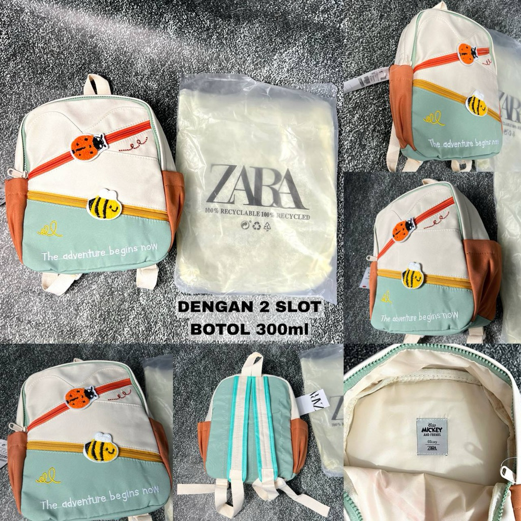 ZARA SNOOPY X PEANUTS MINI BACKPACK / TAS RANSEL ANAK /  BAGPACK / TAS SEKOLAH / TAS KULIAH / TAS KE