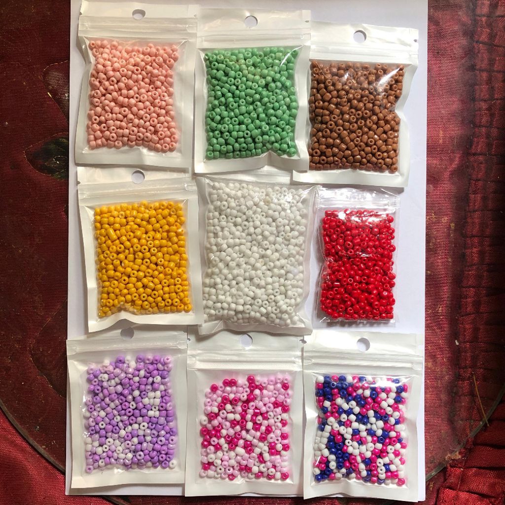 manik-manik beads pasir doff 3mm