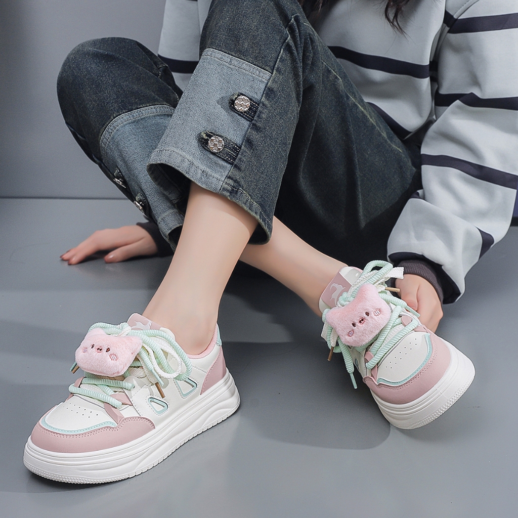 Sepatu Wanita Empuk Sol Rendah Modis LURAD || Sepatu Sneakers Wanita Nyaman LURAD Q2515 Sepatu OOTD