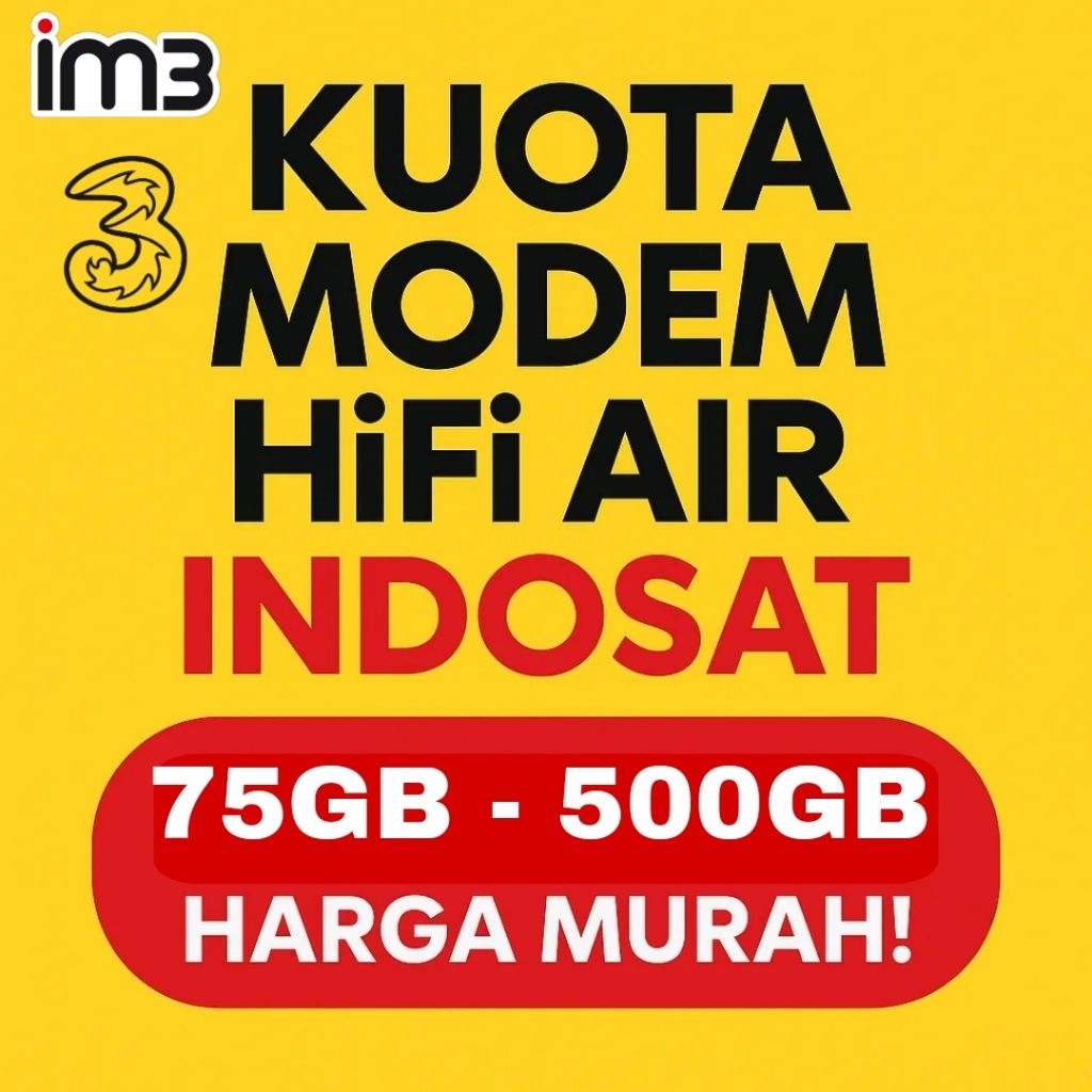 KUOTA INDOSAT MODEM HIFI AIR IM3/TRI