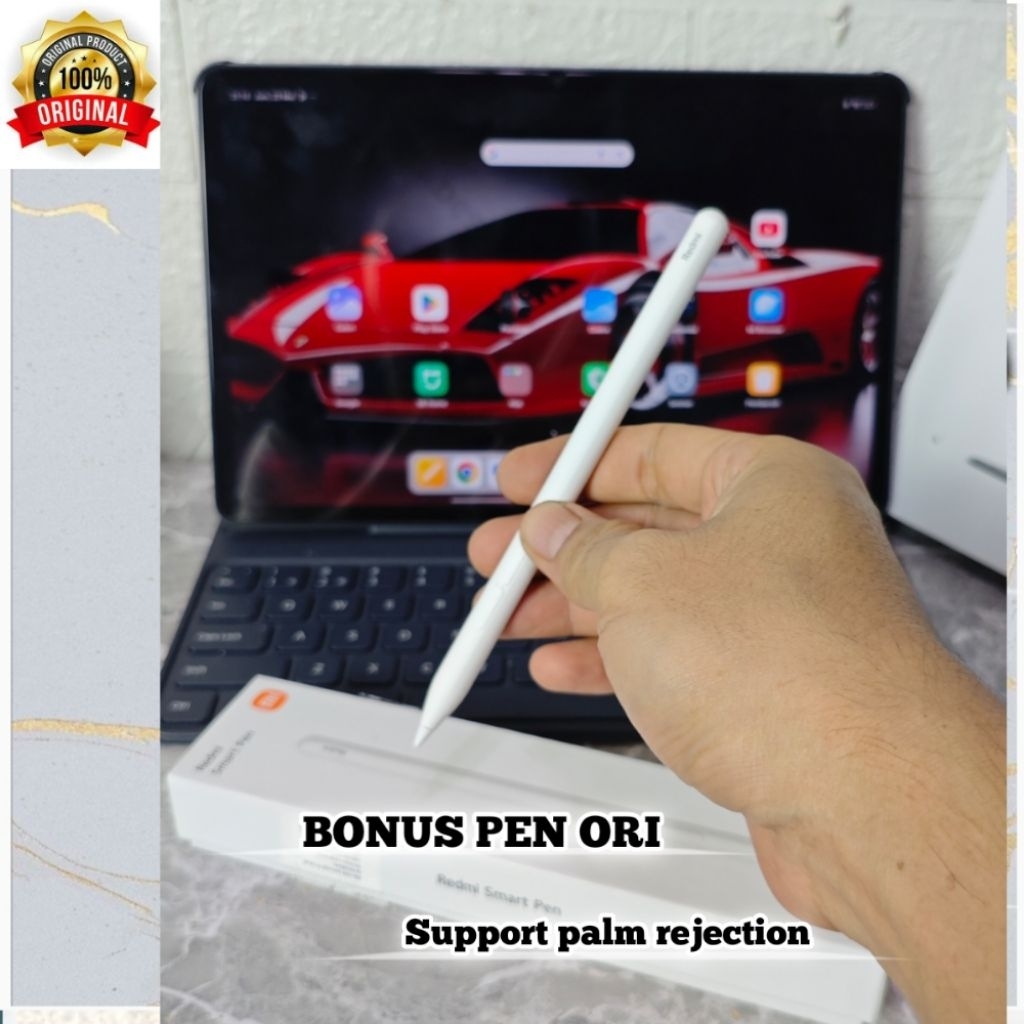 POCO PAD DAN BONUS PEN STYLUS ORI XIAOMI RAM 8/256GB FULLSET SECOND ORIGINAL