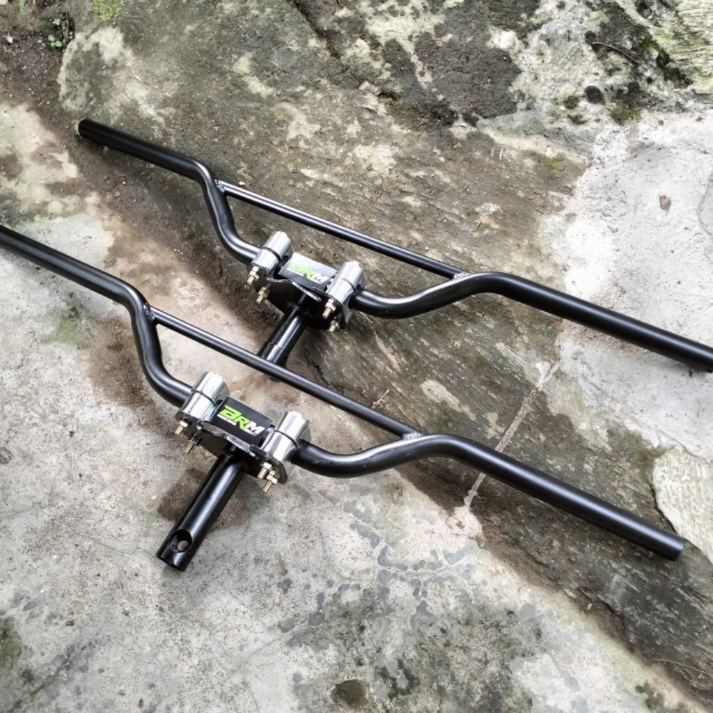 Paket Dudukan Stang Racing Trondol Matic Bebek Yamaha Honda Plus Stang Trail Crf 1501 Klx Bf Dtracke