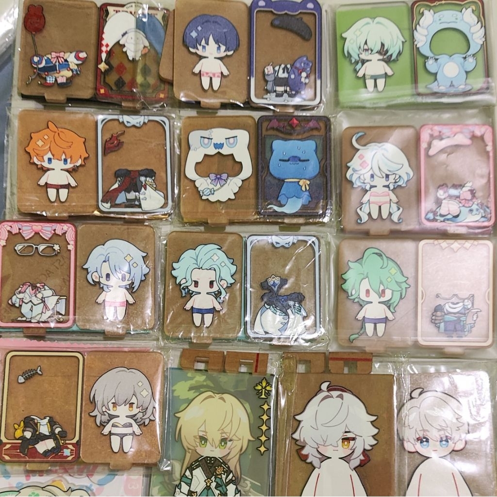 (Ready) Mini Standee Fanmerch Genshin, HSR by Lannitae, Soiheo, various Artists