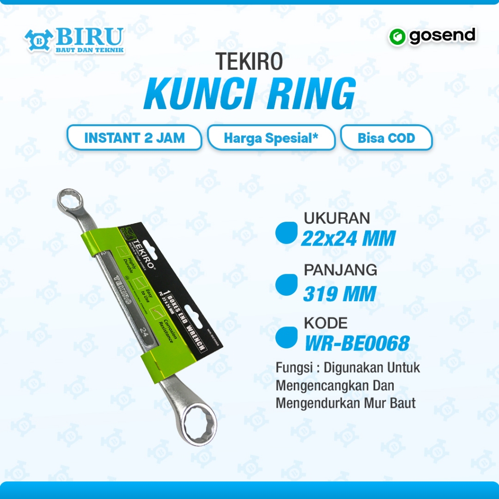 TEKIRO KUNCI RING 22X24 MM TEKIRO KUNCI RING RING 22X24 MM