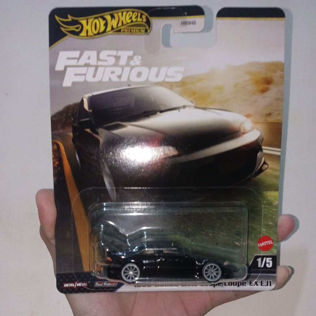 (free protect) Hotwheels premium fast and furious 1993 Honda Civic Coupe EX EJ1