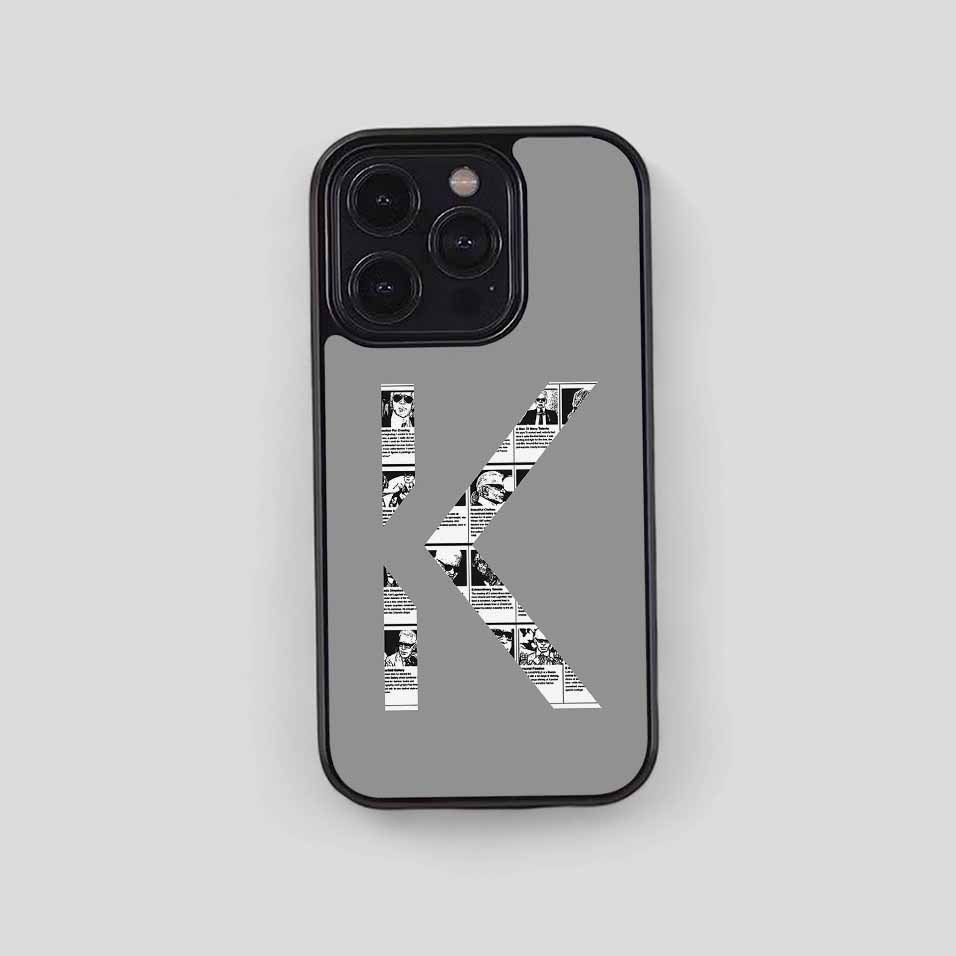 iPhone Case Karl Lagerfeld Grey Hybrid Rubber for 17 Pro Max 16 15 14 Plus 13 12 Mini 11 KL008