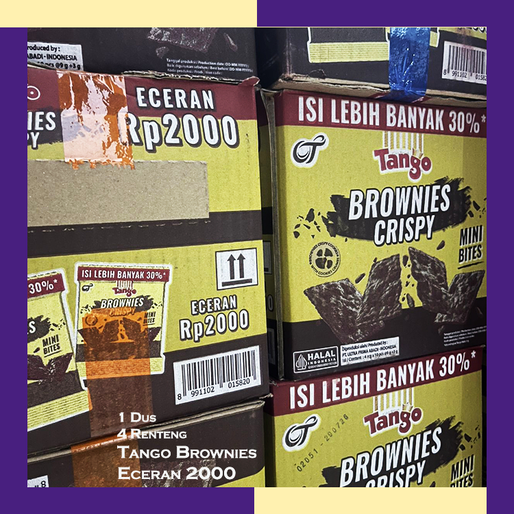 Tango Brownies 1 Karton Isi 4 Renteng / Tango Brownies 2000