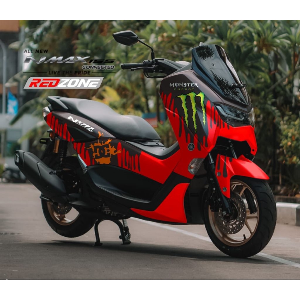 Sticker decal fullbody motor new nmax motip monster energy gradasi warna