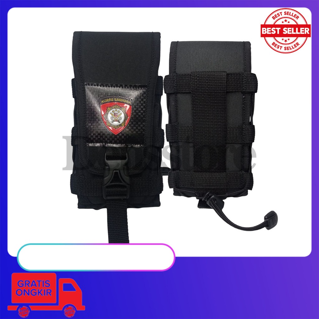 Sarung hp tactical sarung hp pinggang logo korps sabhara
