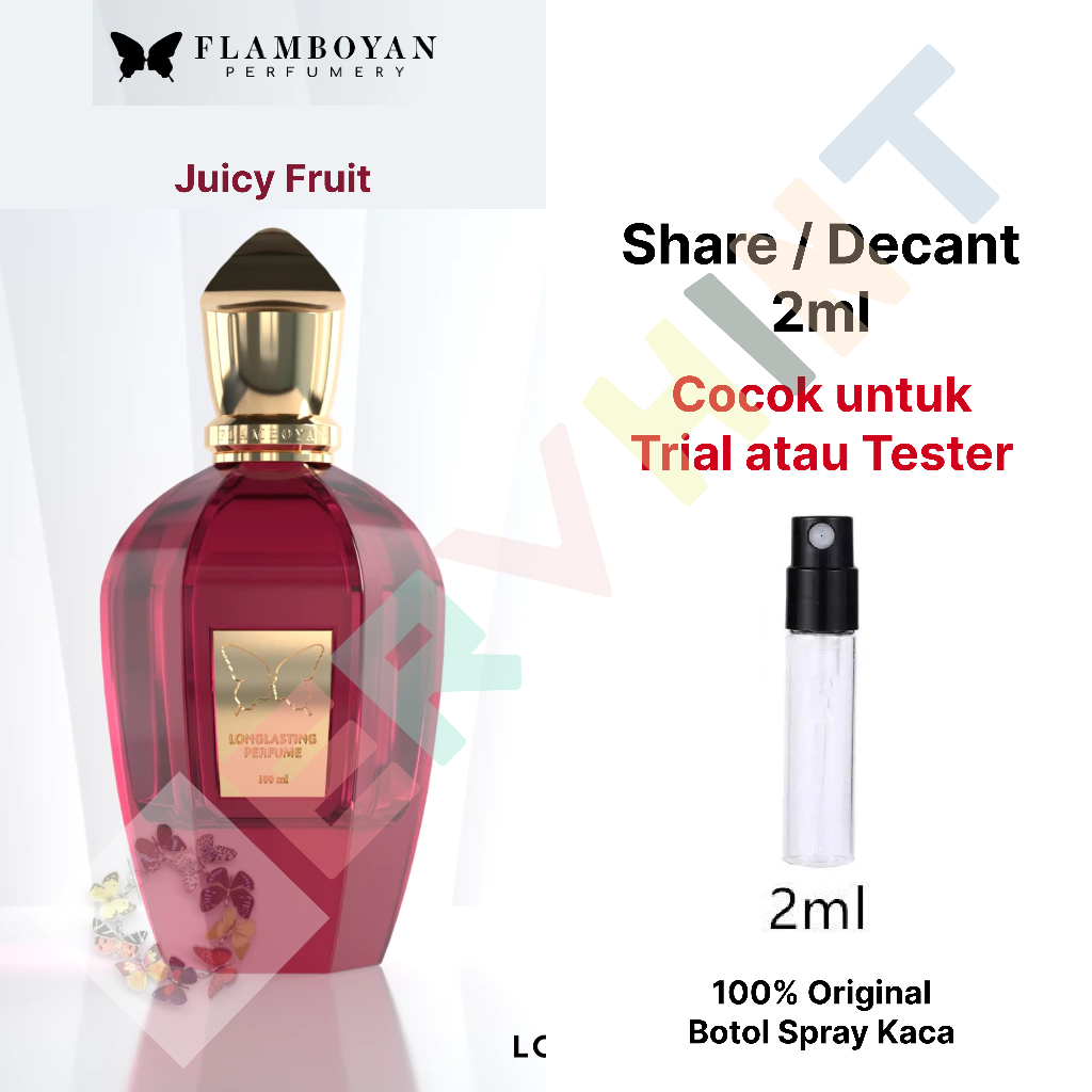 [Decant Parfum] Flamboyan Perfumery - Juicy Fruit EDP (Eau de Parfum) | Fruity Floral | Wanita