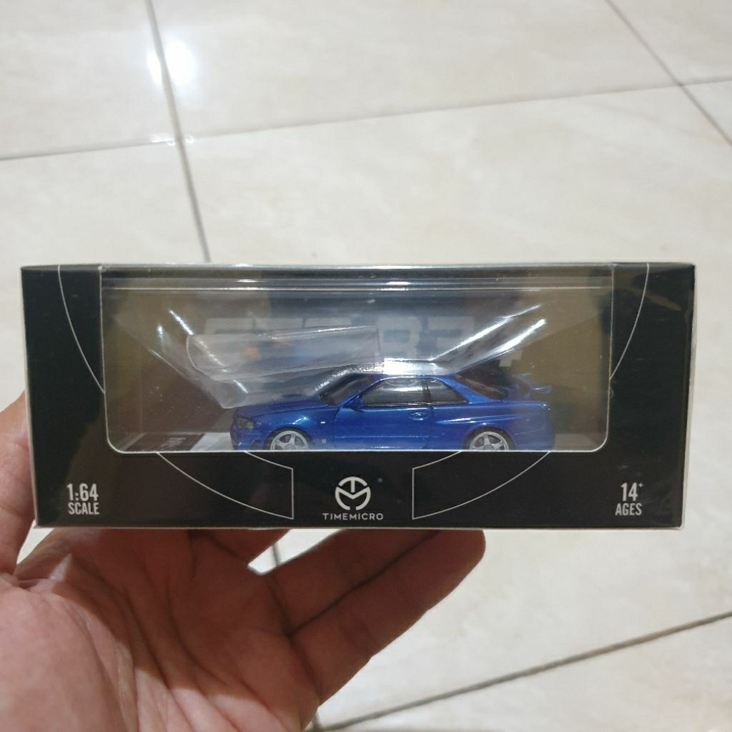 Time Micro Nissan Skyline GTR R34 Blue