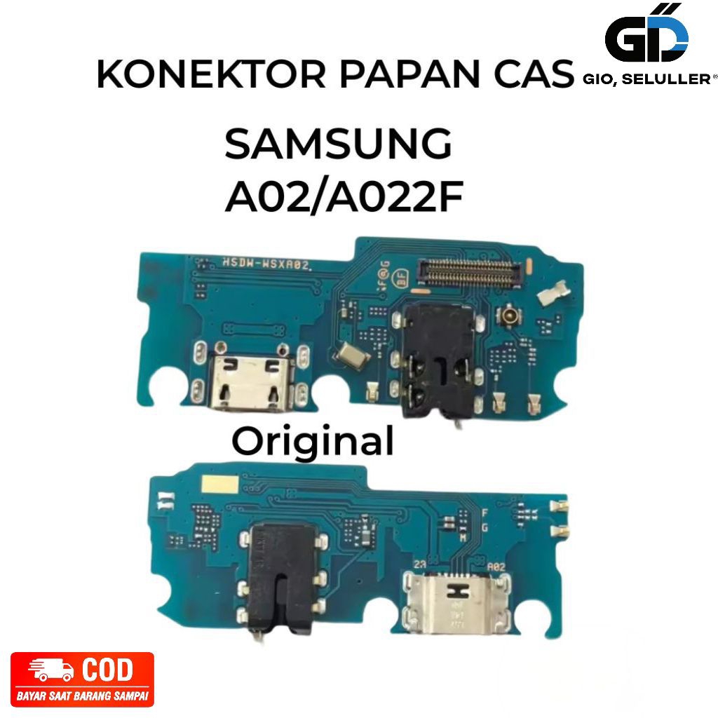 FLEKSIBEL CHARGER CAS PAPAN CAS KONEKTOR HP SAMSUNG A02 A022F ) + IC ORIGINAL
