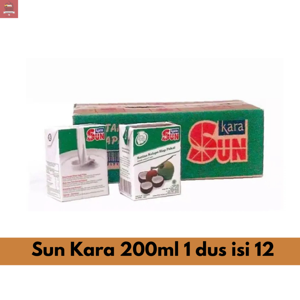 Sun Kara 200ml 1 dus isi 12 - santen kara 200 ml - kara SUN