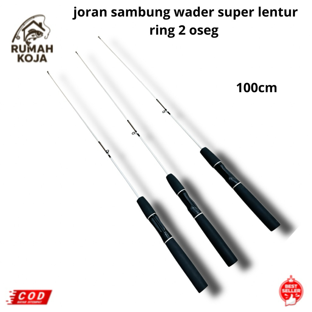 RUMAH KOJA - Joran Sambung Wader Super Lentur Ring 2 Oseg – Panjang 100cm