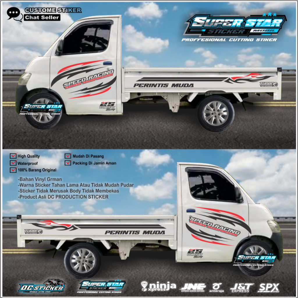 NEW Stiker Mobil Pick Up Granmax Cutting Sticker Mobil Daihatsu Pick Up Grandmax