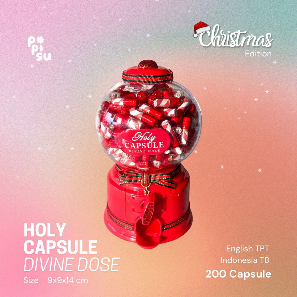 Holy Capsule 200 Ayat Alkitab Pil Kapsul Harian Firman Tuhan Christmas Gift Kristen Katolik