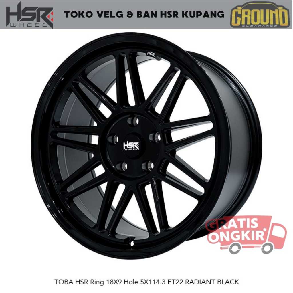 TERBARU VELG MOBIL CELONG R18 HSR TOBA R18 LEBAR 9 INCI ET 22 RATA BODY BUAT INNOVA, ZENIX, CRV R18