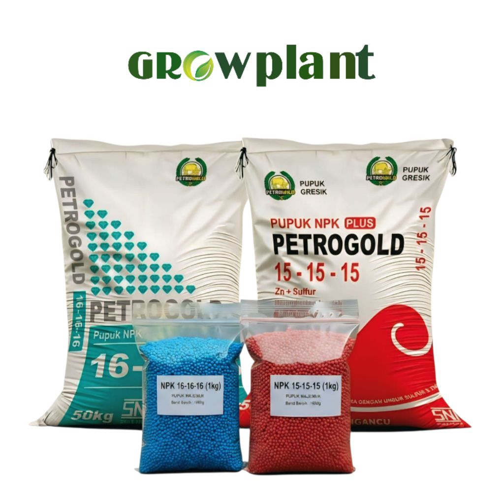 PAKET HEMAT PUPUK NPK 16-16-16 dan NPK 15-15-15 REPACK 1 KG