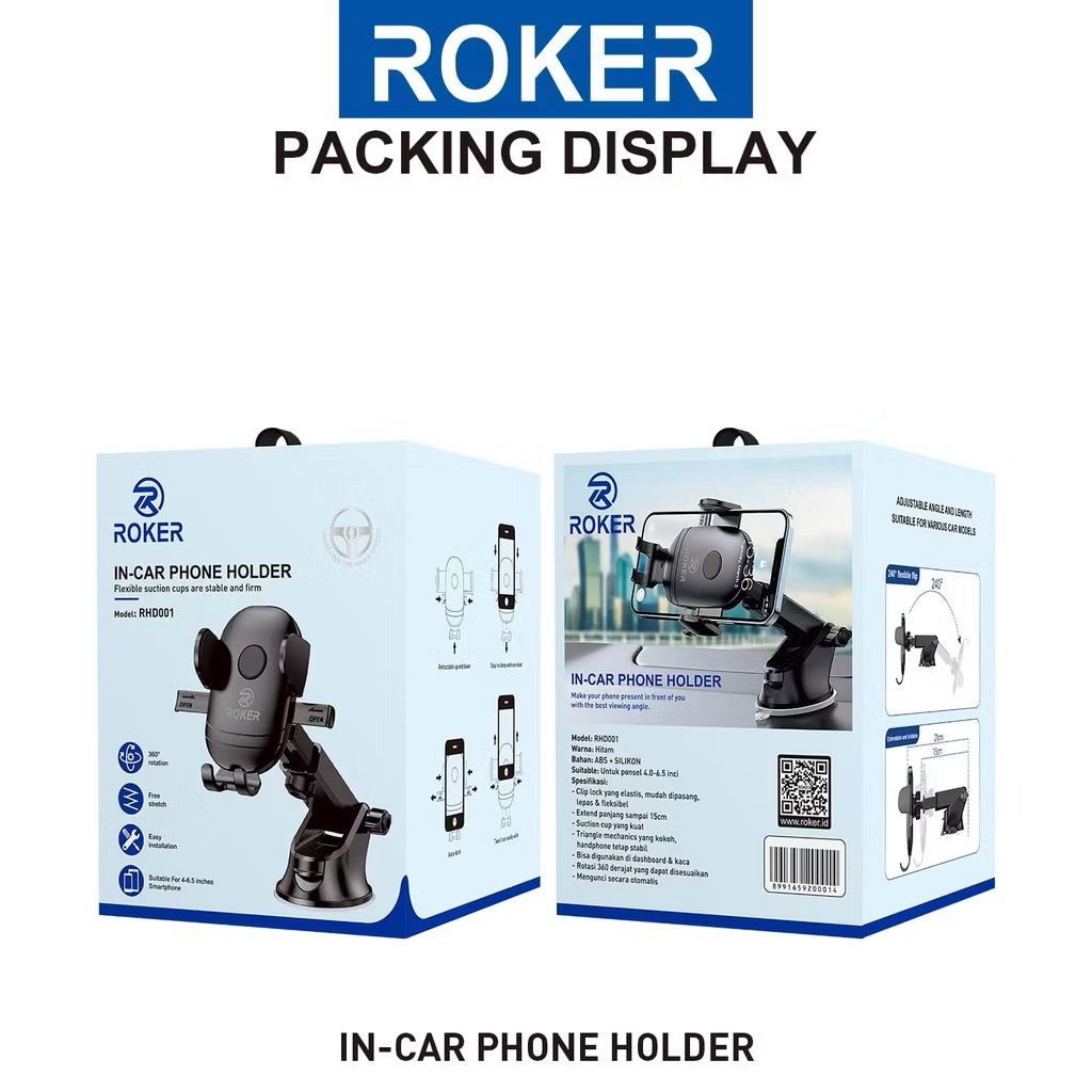 Phone Holder ORIGINAL ROKER RHD001 / RHD002 / RHD003 / RHD004 / RHD005 / RHD006 / RHD007 / RHD008 / 