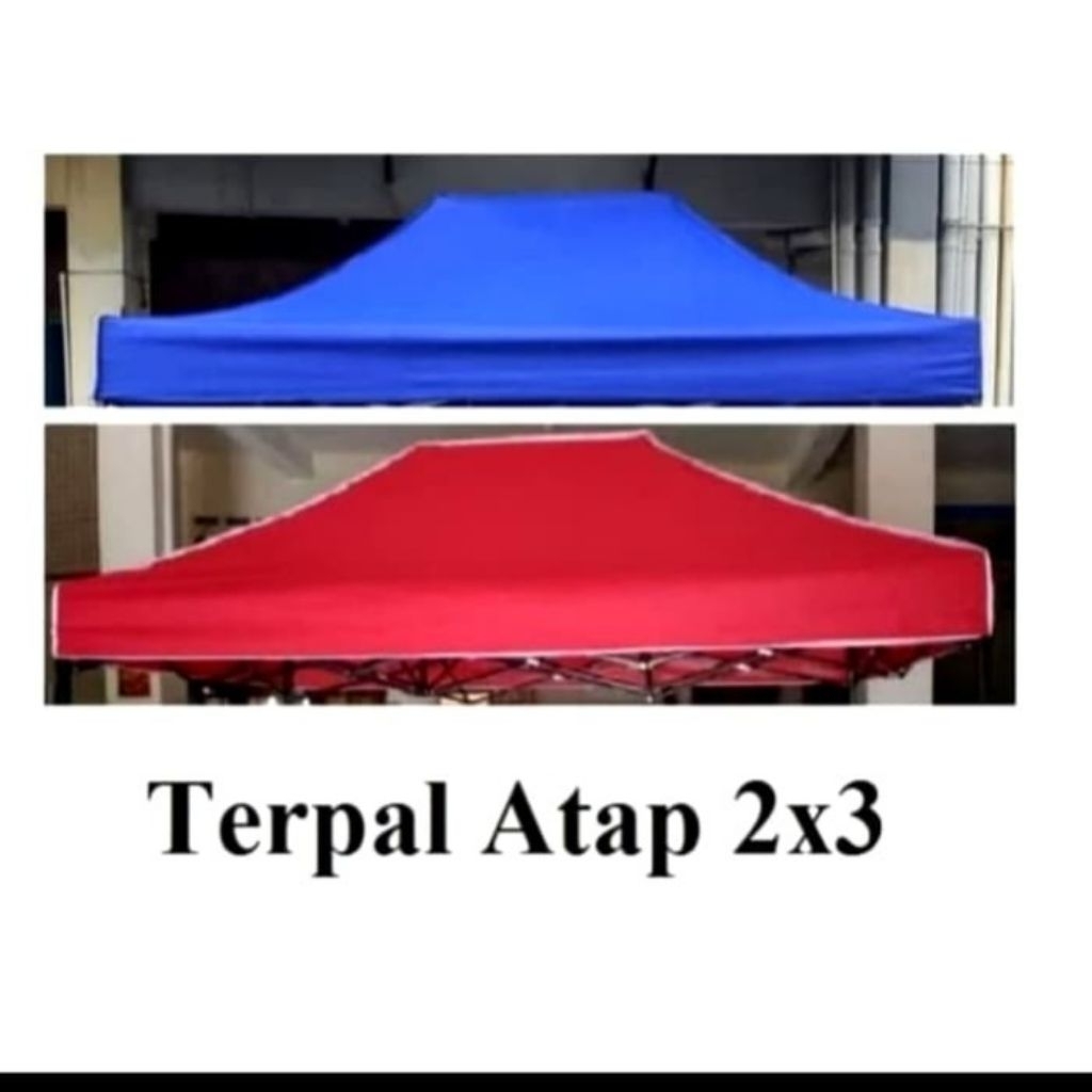 terpal atap tenda /cover tenda lipat poliester ukuran 2x3