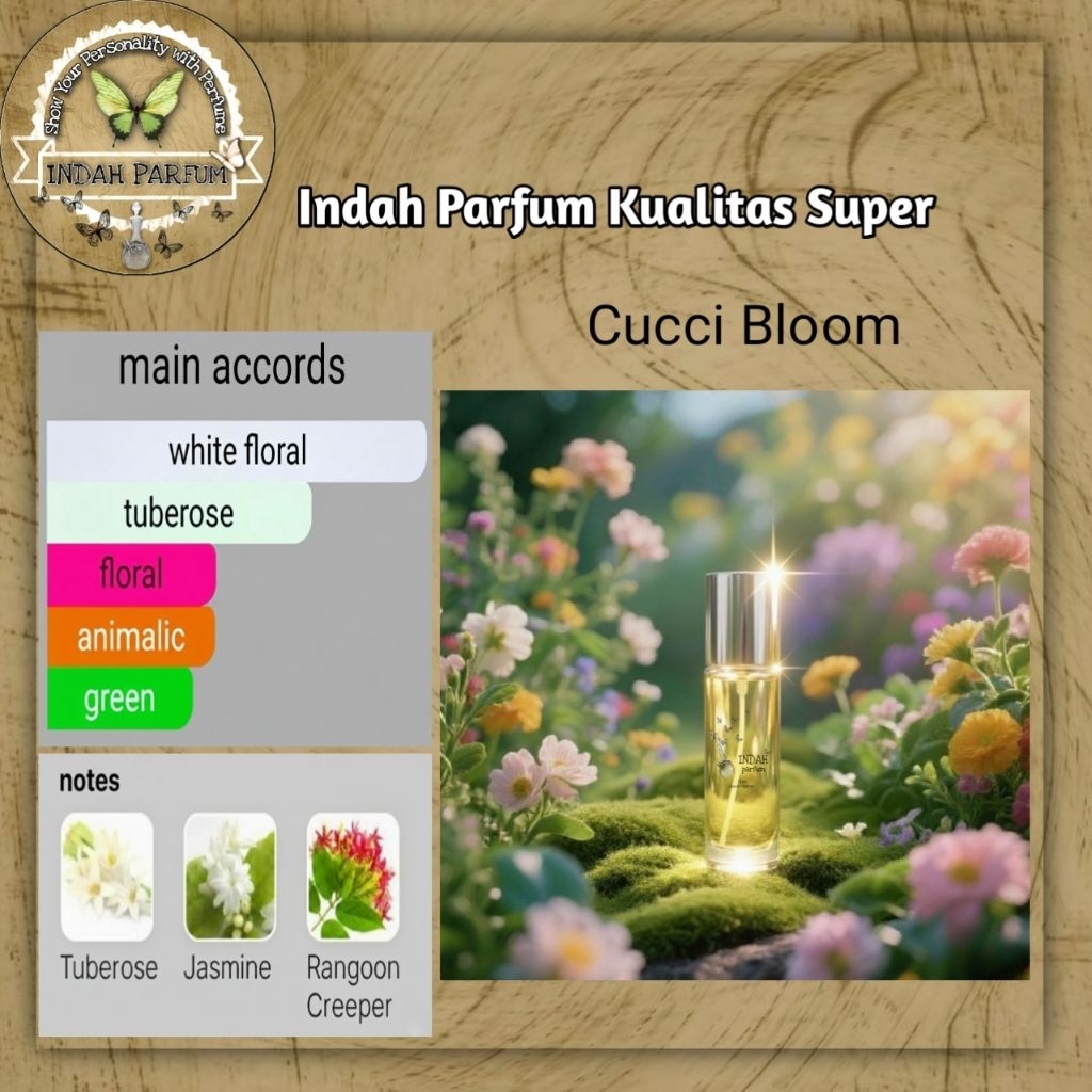 Indah Parfum CUCCI BLOOM kualitas Super