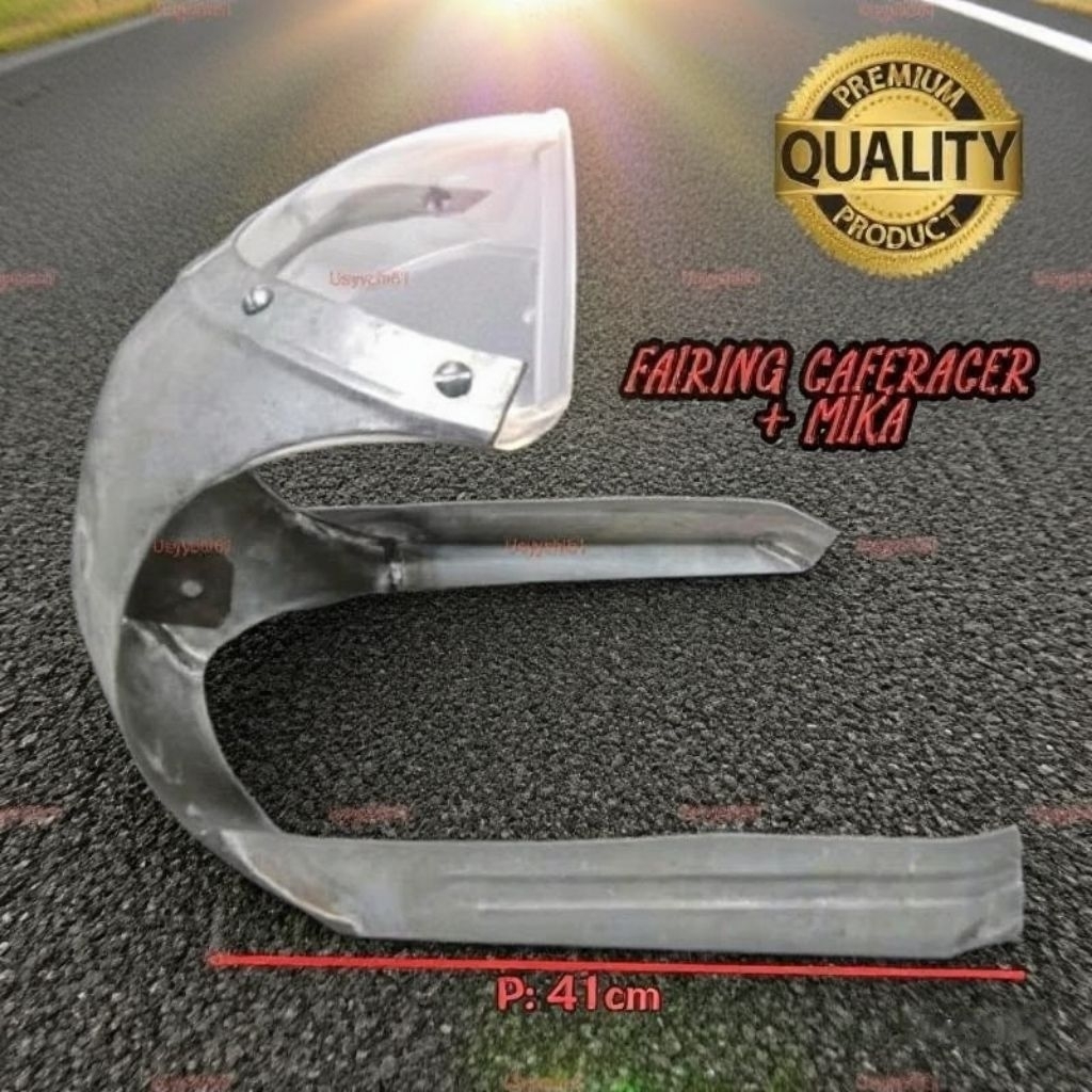 Fairing Caferacer Kaca Mika Visor Tameng Depan Cafe Racer Custom