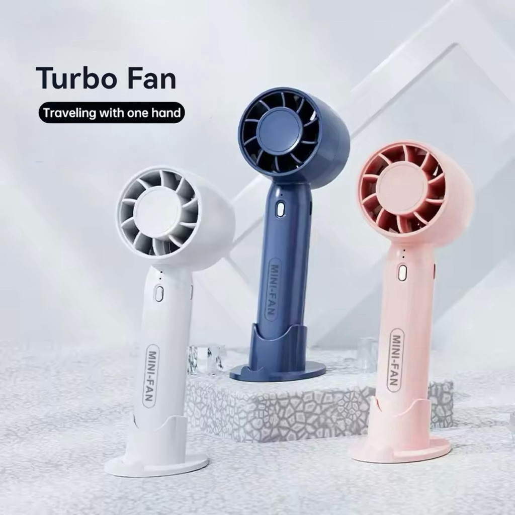 Kipas Angin Portabel - Portable Mini Fan - USB Rechargeable - Kipas Angin tangan - Kipas tangan - Tu