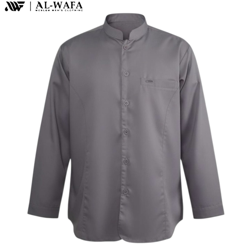 Al-Wafa Koko Semi Jas Warna (TRM 001 FS CUFF WARNA) Panjang Tangan Cuff