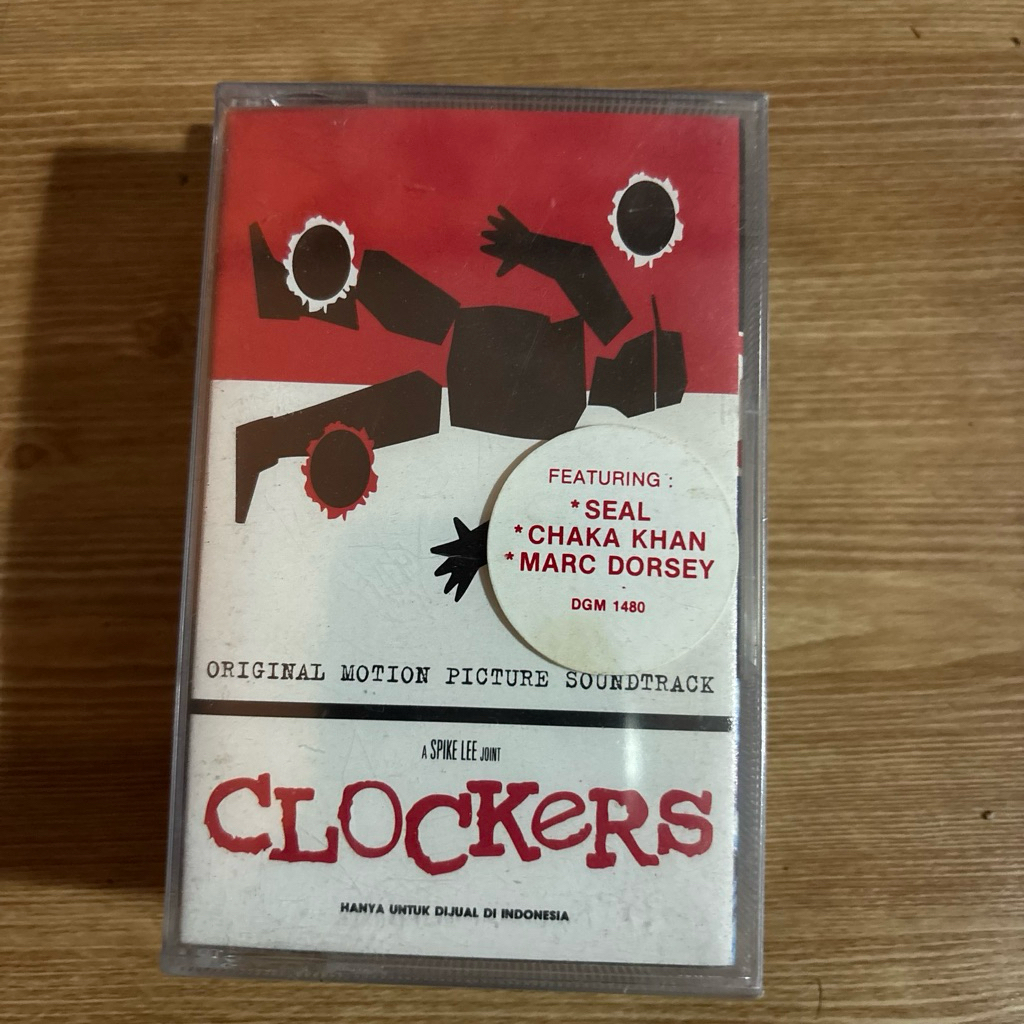ORIGINAL KASET OST CLOCKERS SEAL CHAKA KHAN MARC DORSEY ORIGINAL FILM SOUNDTRACK