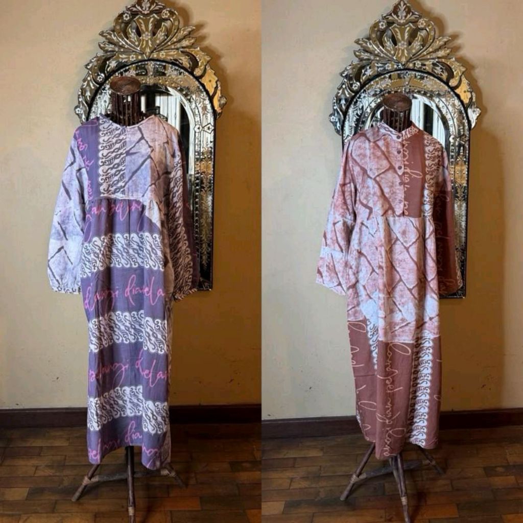 Liana square dress rayon batik abstrak original Dian pelangi official Pekalongan