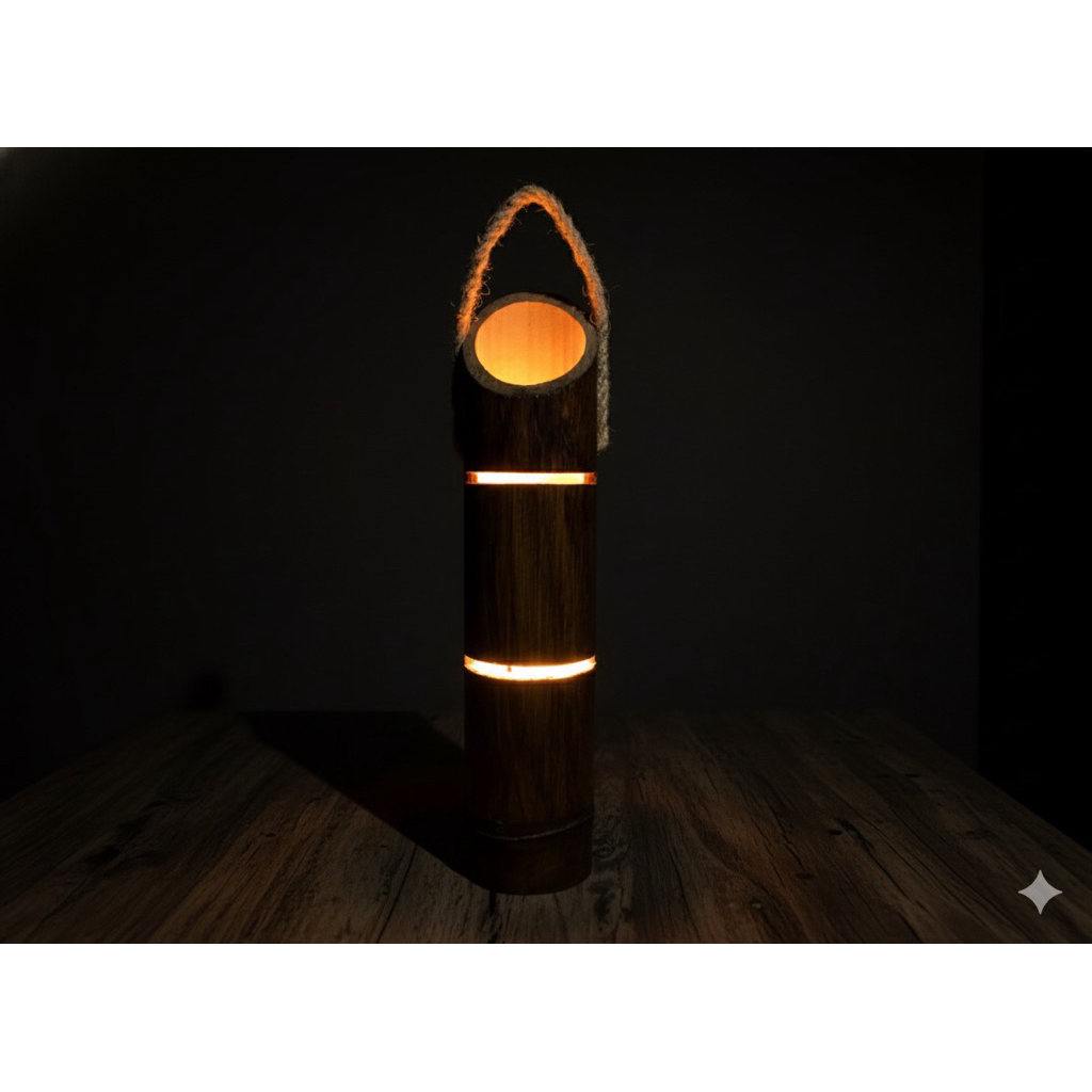 lampu tidur bambu