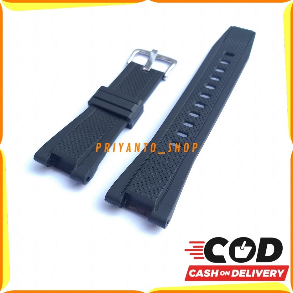 Strap Tali Jam Tangan Rodan 8001 Tali Jam Karet Rodan 8001 Hitam