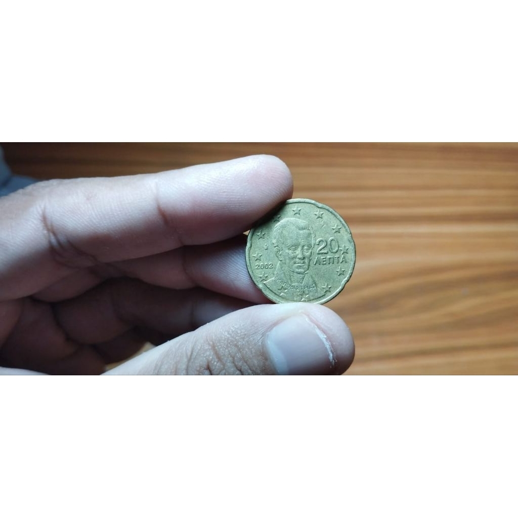 KOIN 20 CENT EURO NEGARA YUNANI USIA 23 TAHUN