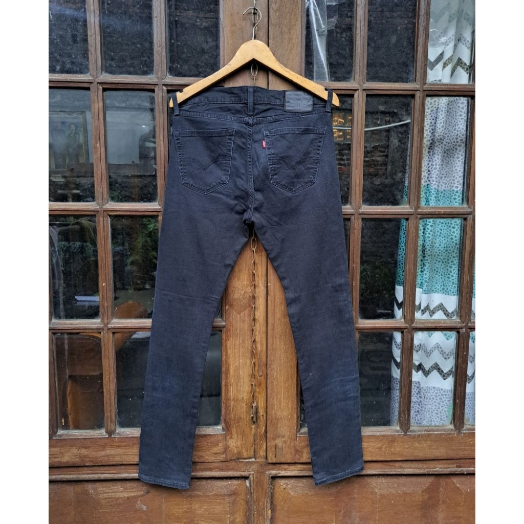 Levis 510 Slim Fit Stretch Denim Black Gray Mens Size 32x34