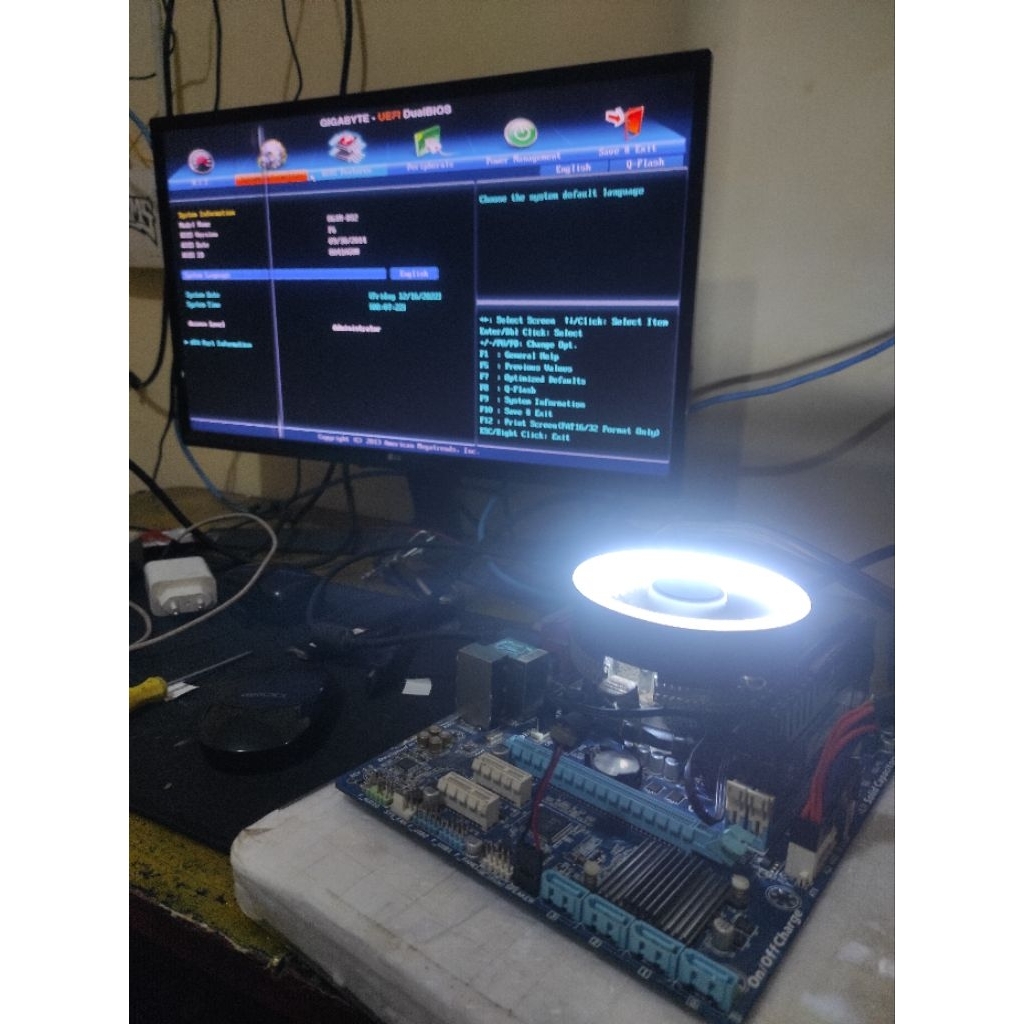 core i5 gen 3 Mobo Gigabyte h61+ fan