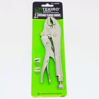 TEKIRO TANG BUAYA 7'' BENGKOK -  TANG JEPIT MULUT BULAT 7" - TANG CAPIT LUBANG 7 INCHI - LOCKING VIC