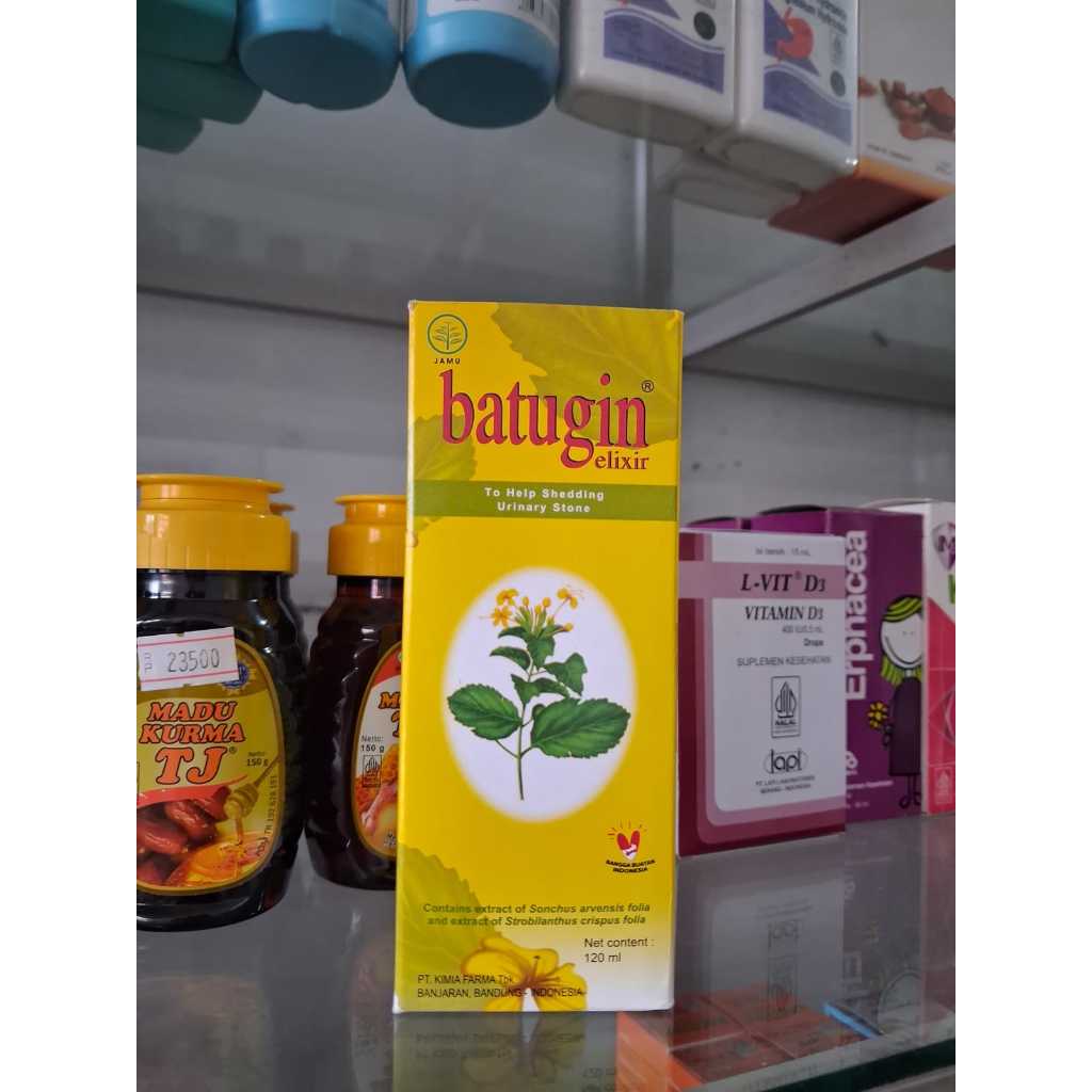 Batugin Sirup 120ml Herbal Untuk Batu Ginjal/ batugin syr original/Batugin elixir