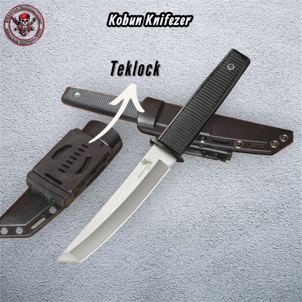 Pisau Tactical Kobun Knifezer Tanto Fixed Blade Outdoor Camping EDC Tactical