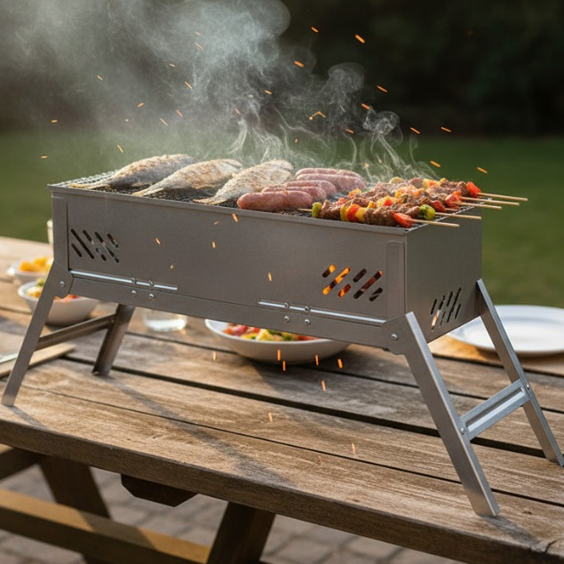 Alat Panggangan Arang 50cm | Bbq Grill Pan | Bakaran Areng | Perangkat Memanggang | Barbeque