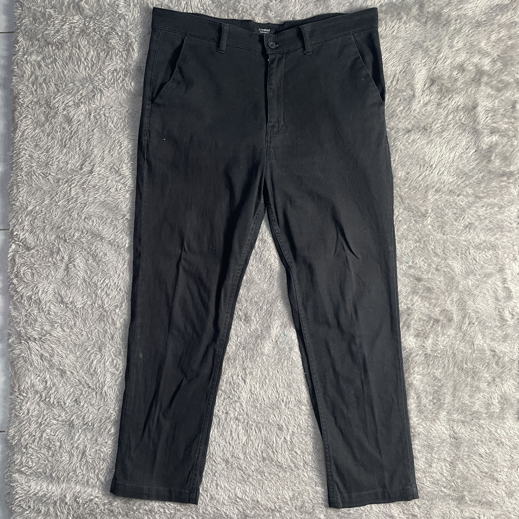 [PRELOVED] LIVEHAF - Tib Chino Pants (Black)