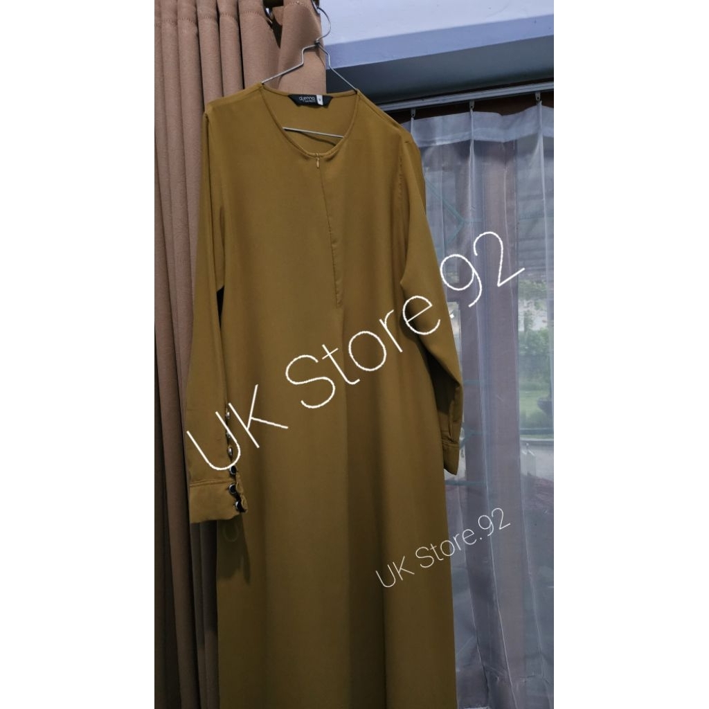 Preloved Aljenna Shofi Maroon & Saila Black Polyester Anti UV