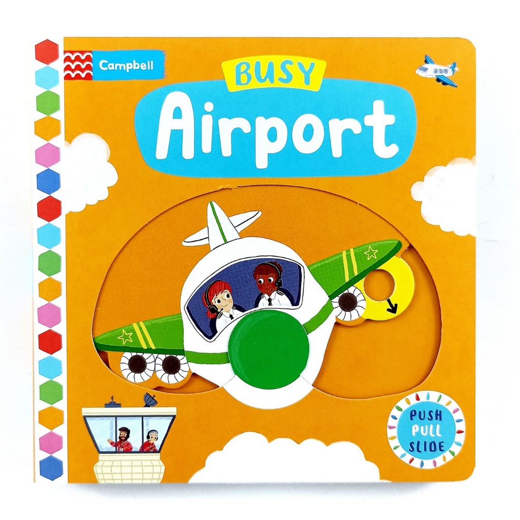 Campbell Busy Book Airport Original Board Book Interaktif