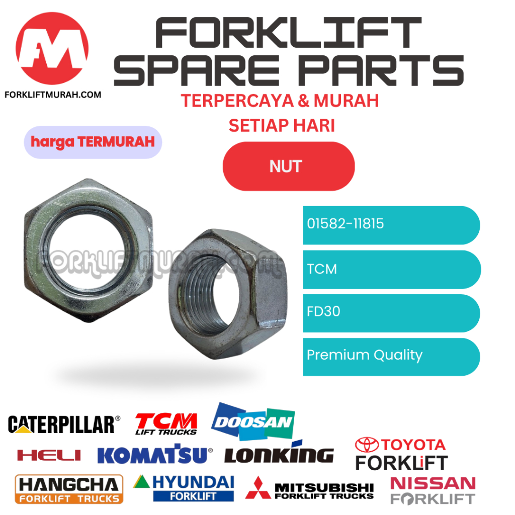 NUT SPAREPART FORKLIFT TCM
