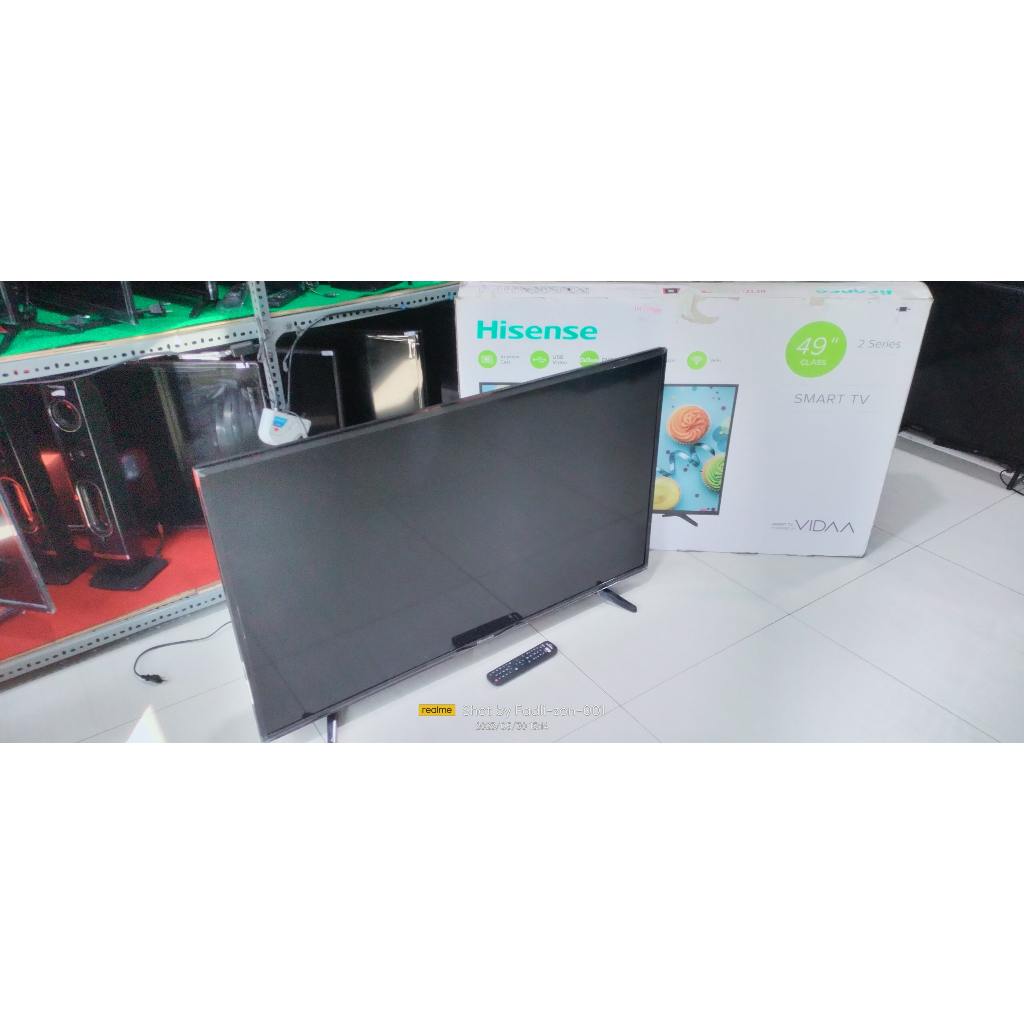 JUAL MURAH TV LED HISENSE 49IN SMART TV Sudah Bisa Youtube Dan TV Digital kondisi bekas masih segel 