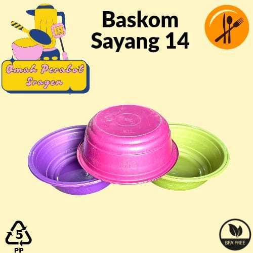 BASKOM SAYANG 14 - BASKOM JUMBO HAJATAN SUPER TEBAL - EMBER PLASTIK UKURAN 14 JUMBO